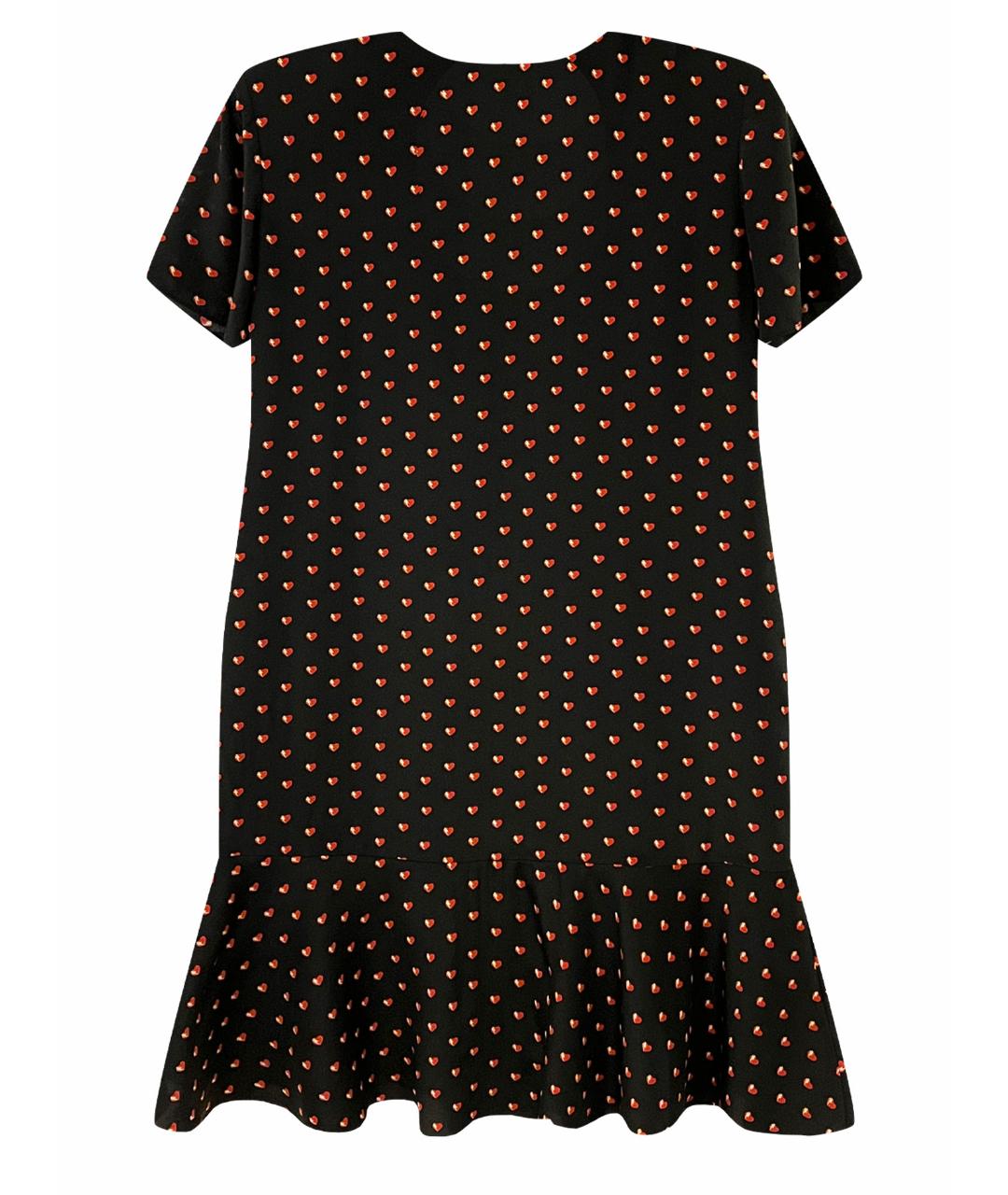 SAINT LAURENT Черное шелковое коктейльное платье, фото 1