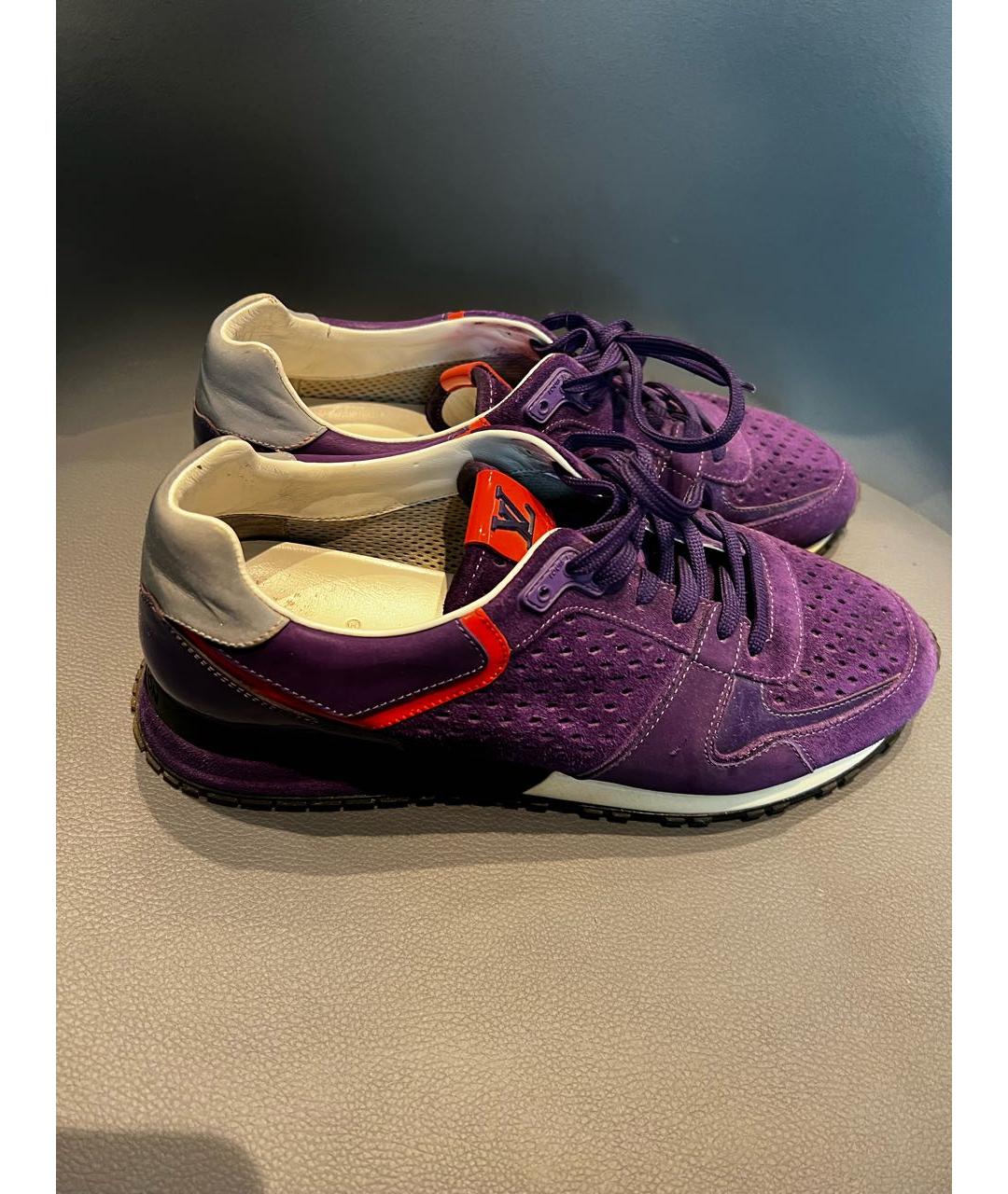 LOUIS VUITTON PRE-OWNED Фиолетовые кроссовки, фото 3