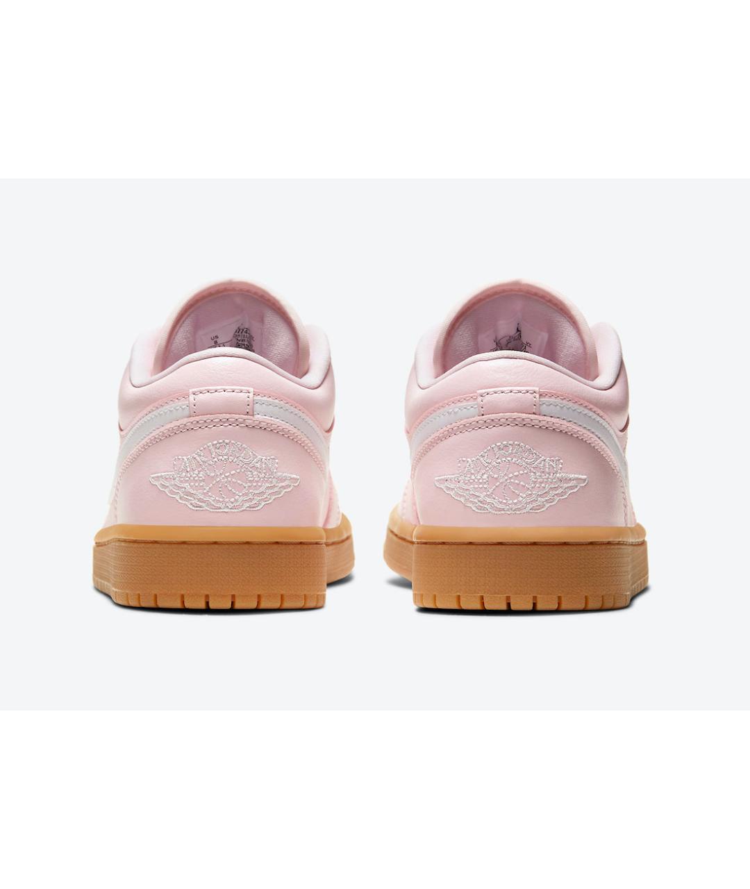 JORDAN Розовые кожаные низкие кроссовки / кеды, фото 4