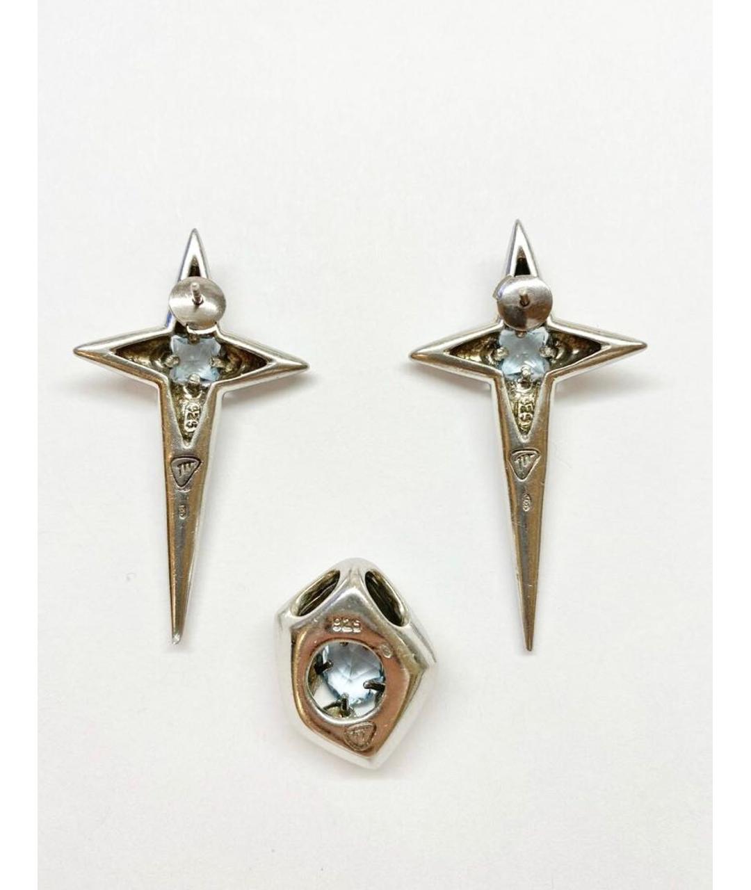 MUGLER VINTAGE Серебряные серебряные серьги, фото 2