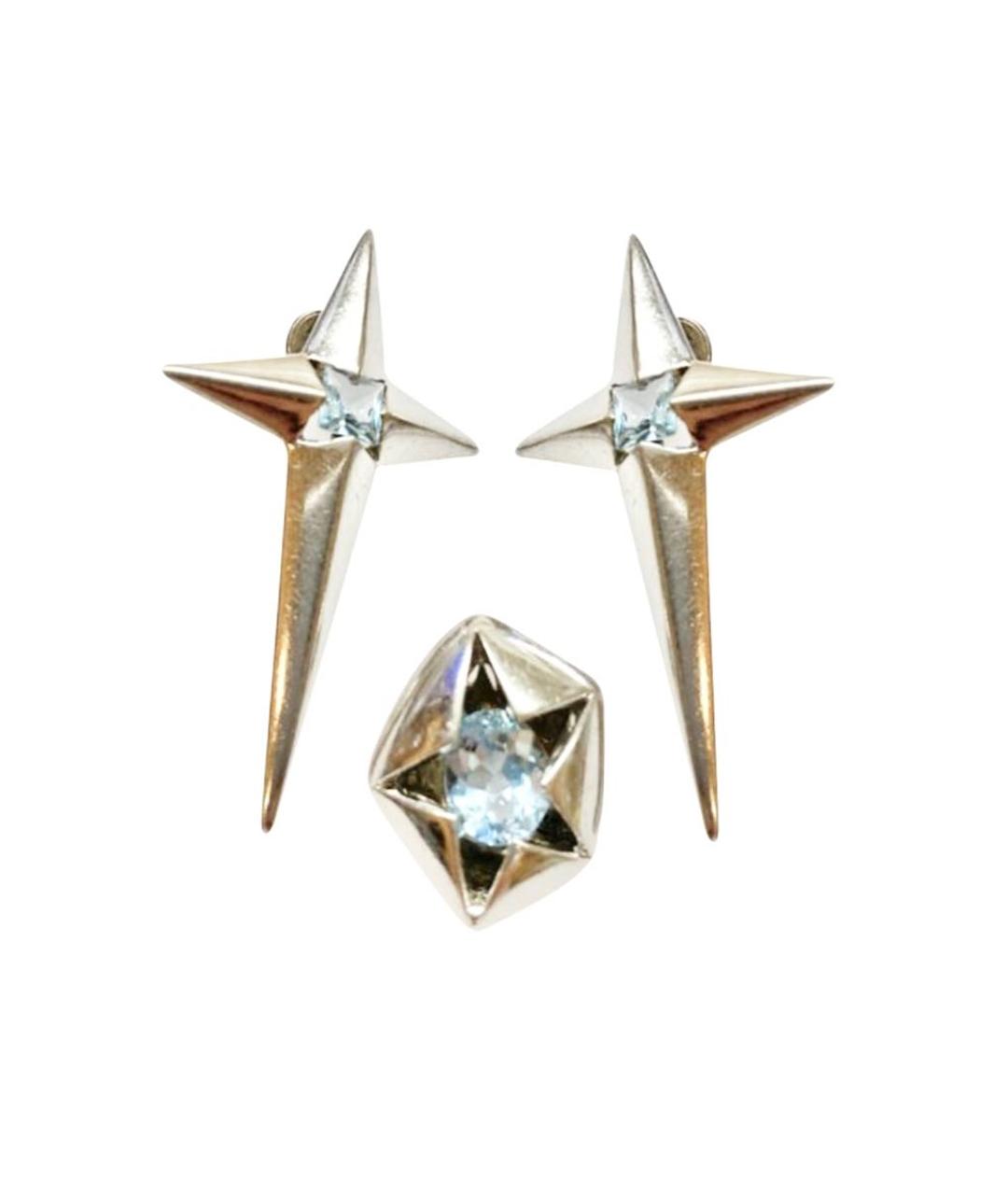 MUGLER VINTAGE Серебряные серебряные серьги, фото 1