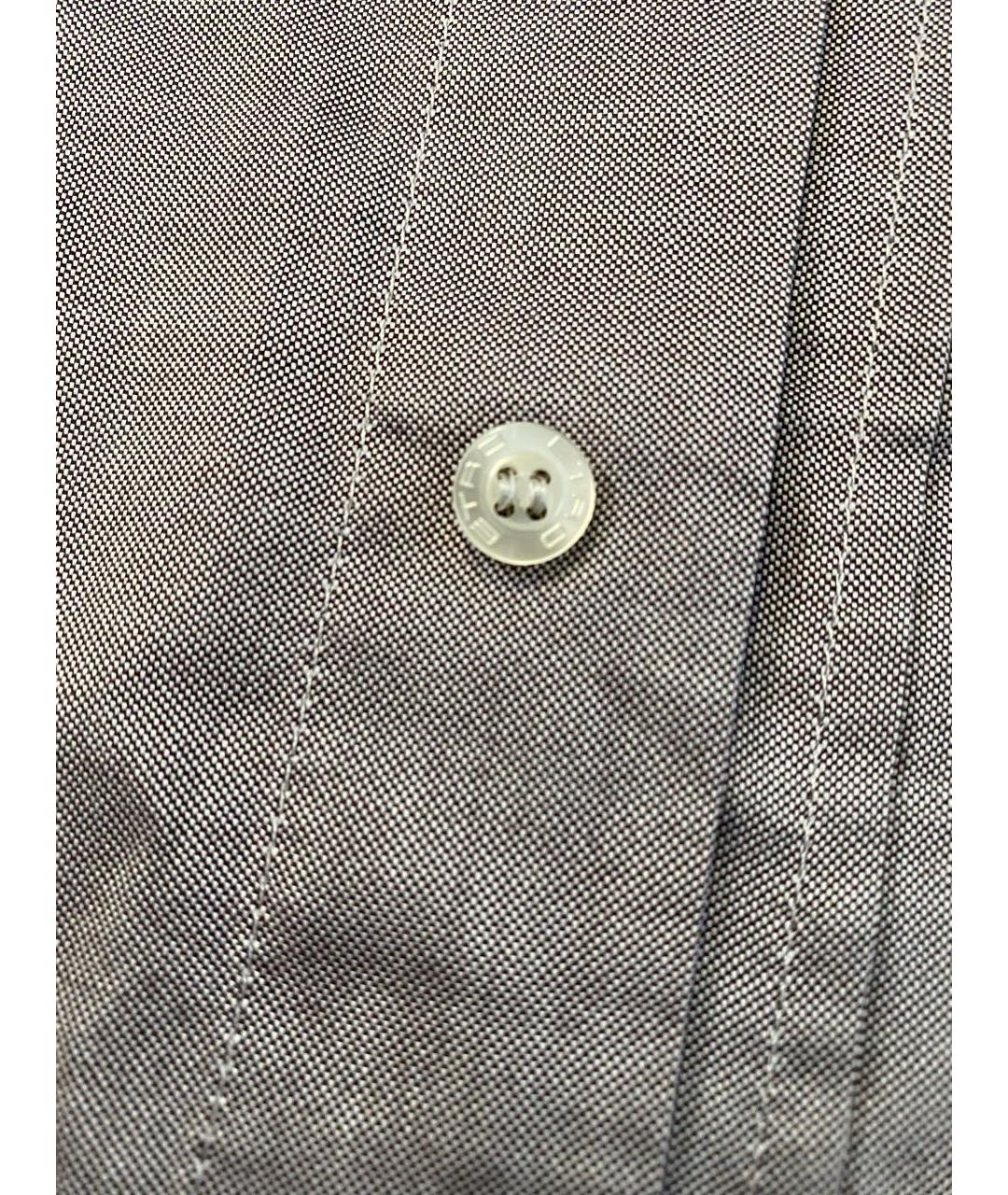 ETRO Серая хлопковая кэжуал рубашка, фото 4