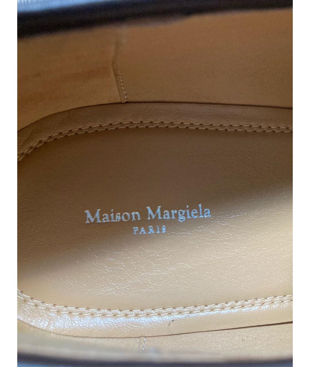 MAISON MARGIELA Коричневые кожаные лоферы, фото 8