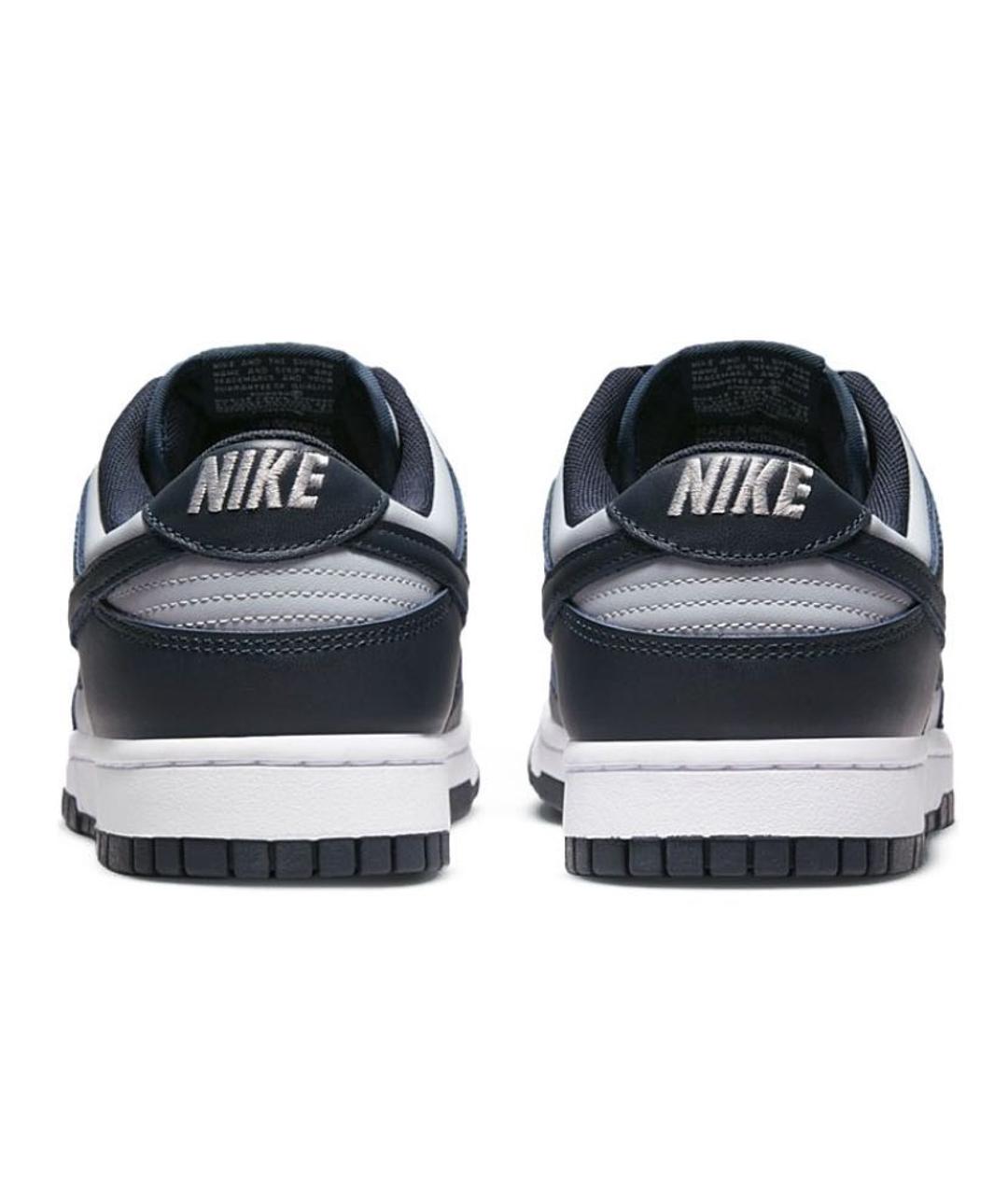 NIKE Темно-синие кожаные низкие кроссовки / кеды, фото 3