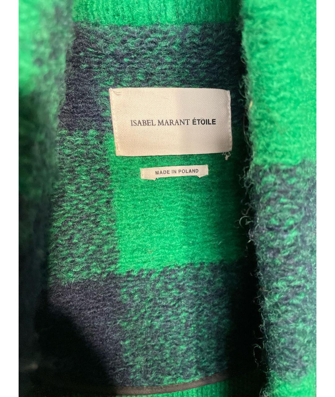 ISABEL MARANT Зеленые шерстяное пальто, фото 3