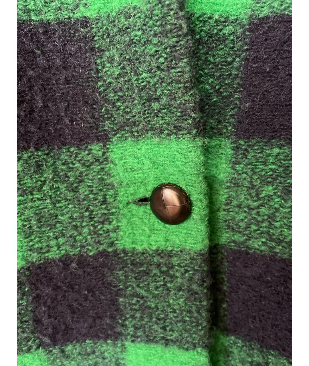 ISABEL MARANT Зеленые шерстяное пальто, фото 4