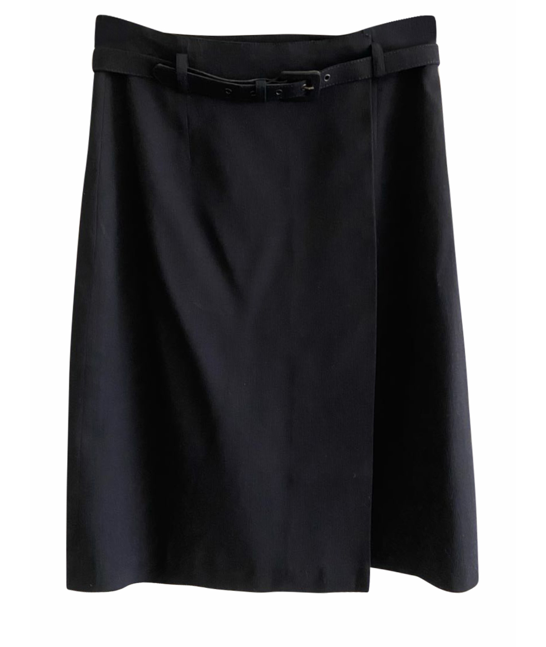 MAX MARA Темно-синяя вискозная юбка миди, фото 1