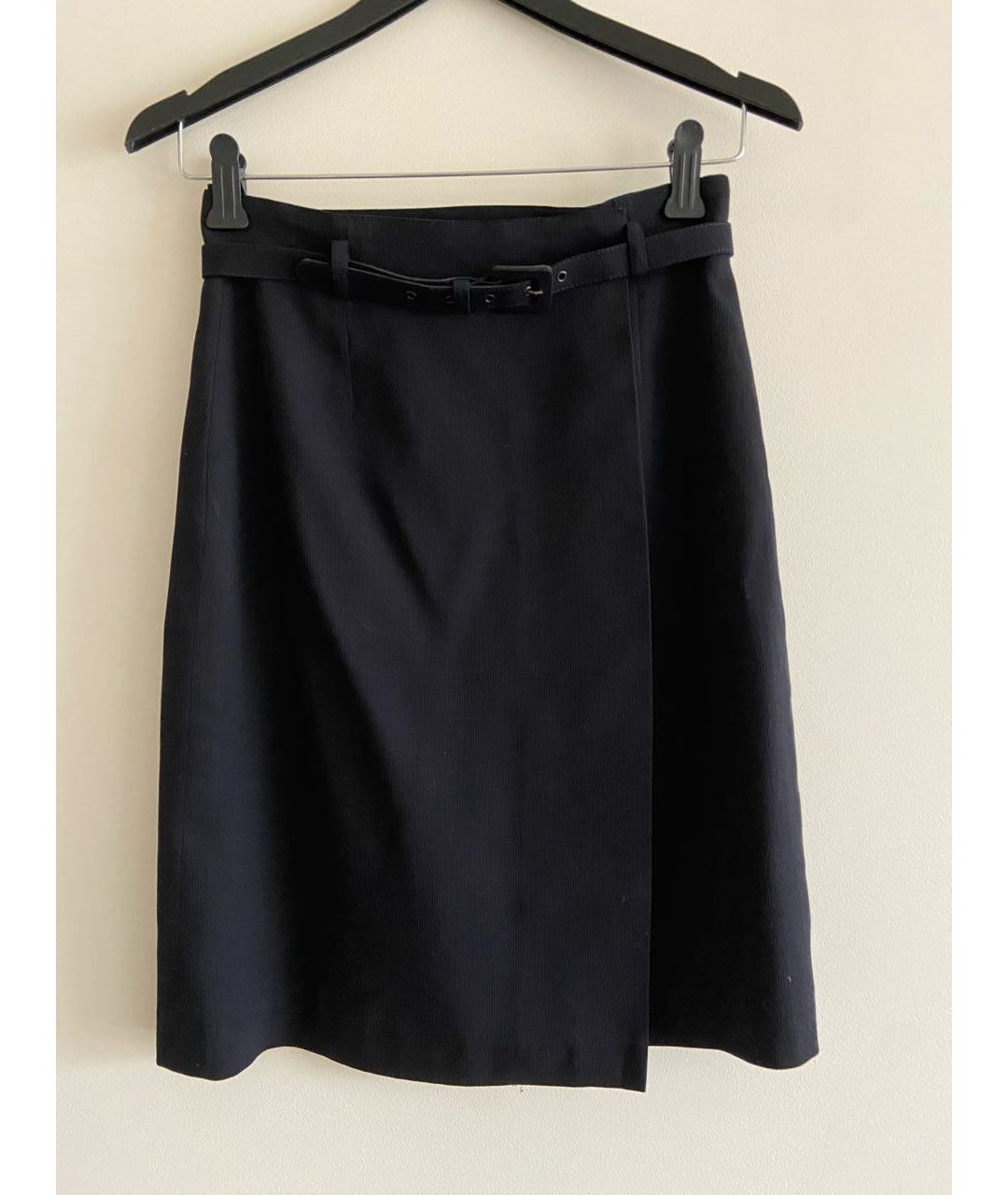 MAX MARA Темно-синяя вискозная юбка миди, фото 7