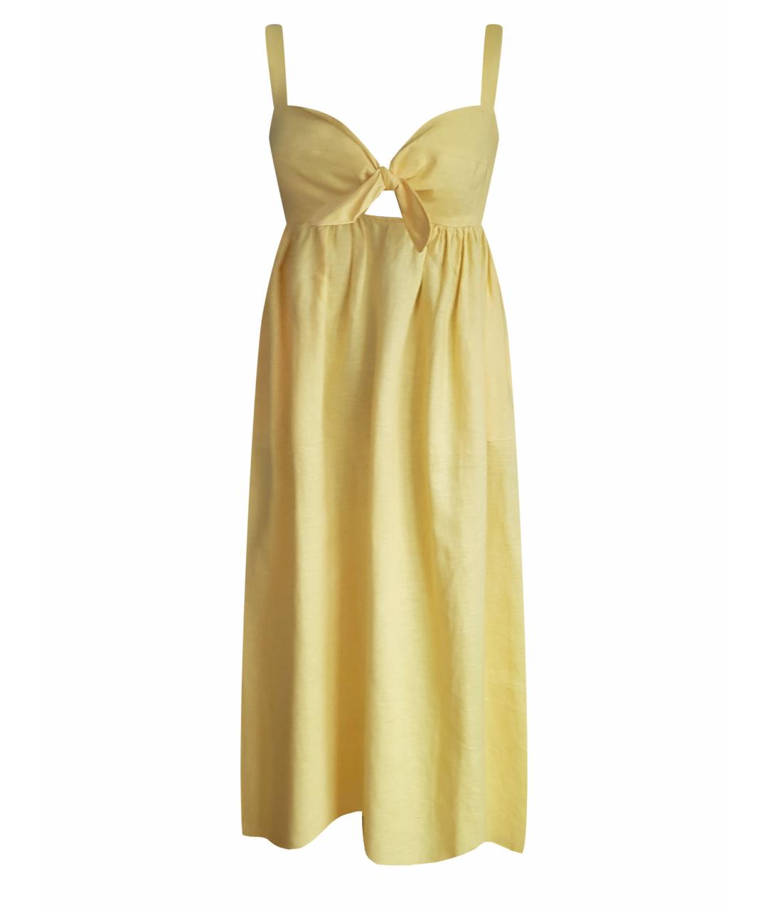 MARA HOFFMAN Желтое льняное платье, фото 1