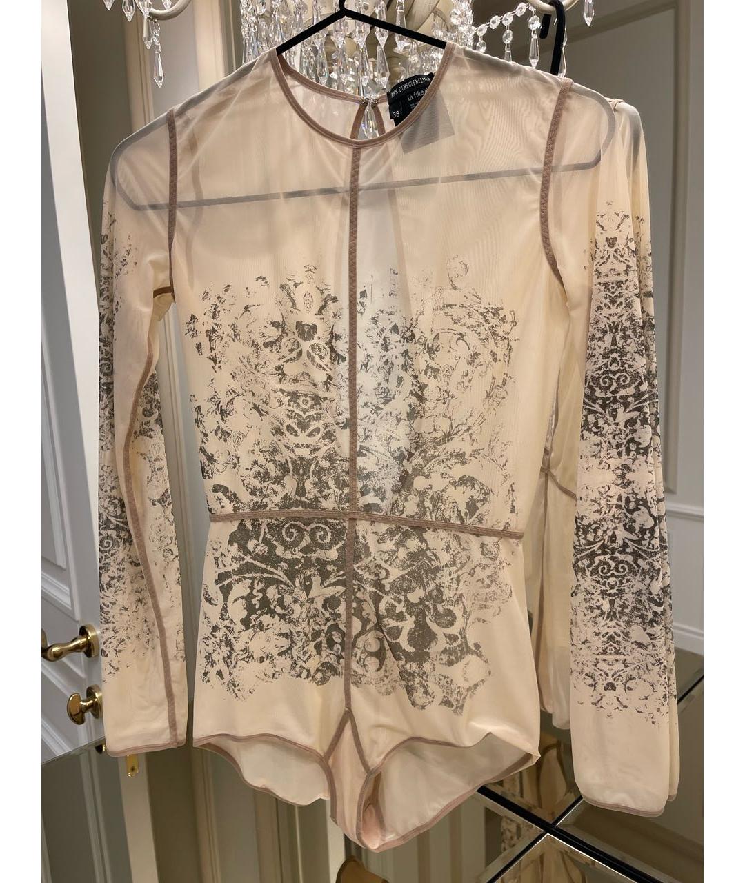 ANN DEMEULEMEESTER Бежевая блузы, фото 6