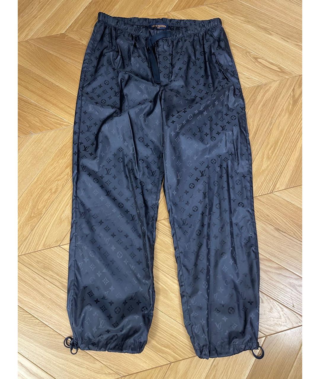 LOUIS VUITTON PRE-OWNED Темно-синие повседневные брюки, фото 6
