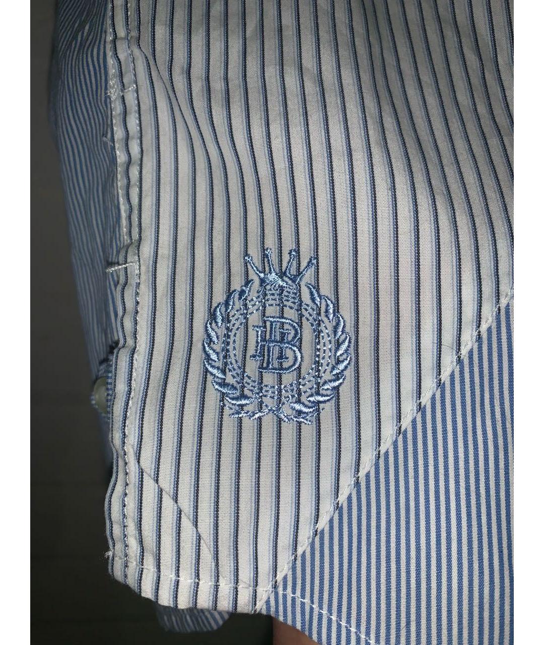 HUGO BOSS Голубая хлопковая кэжуал рубашка, фото 7