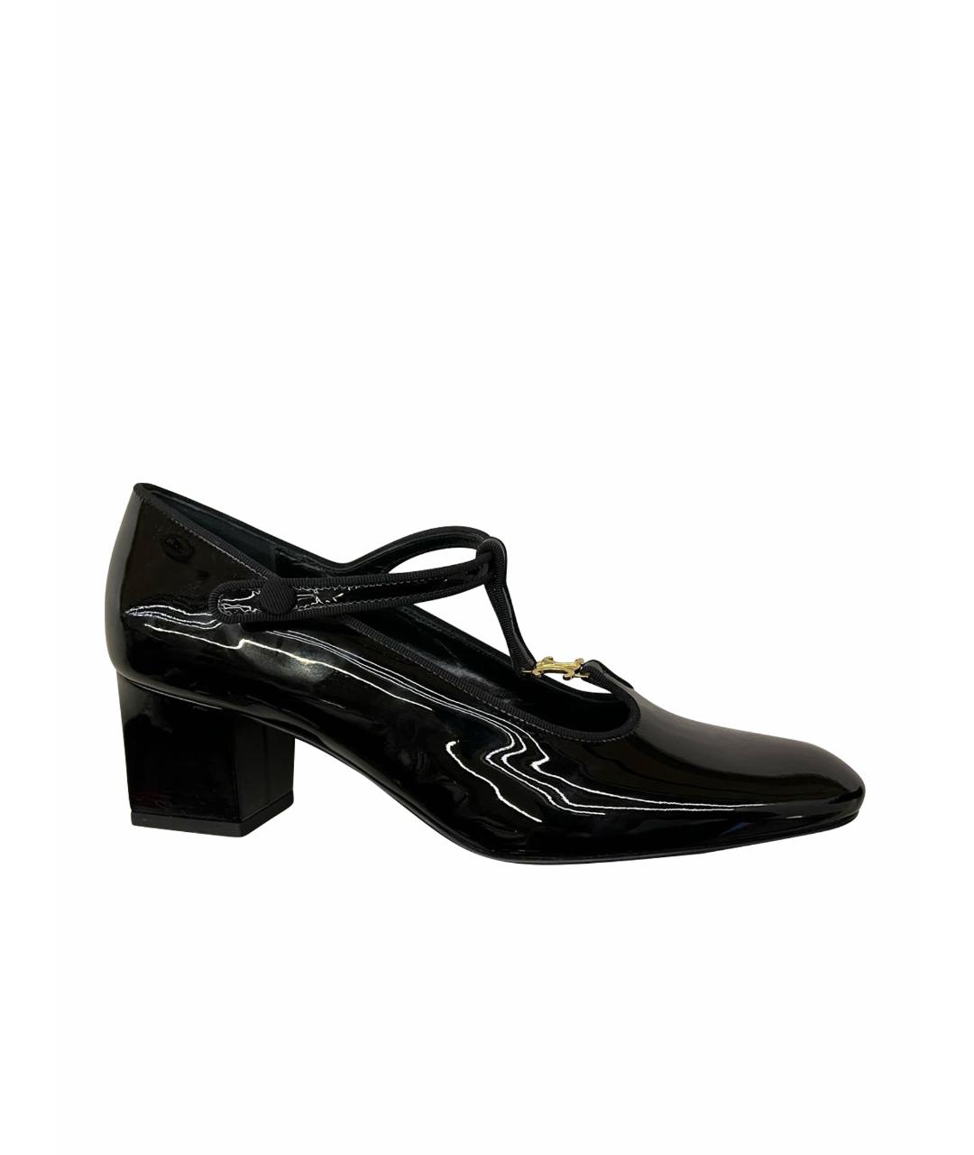 CELINE PRE-OWNED Черные туфли из лакированной кожи, фото 1