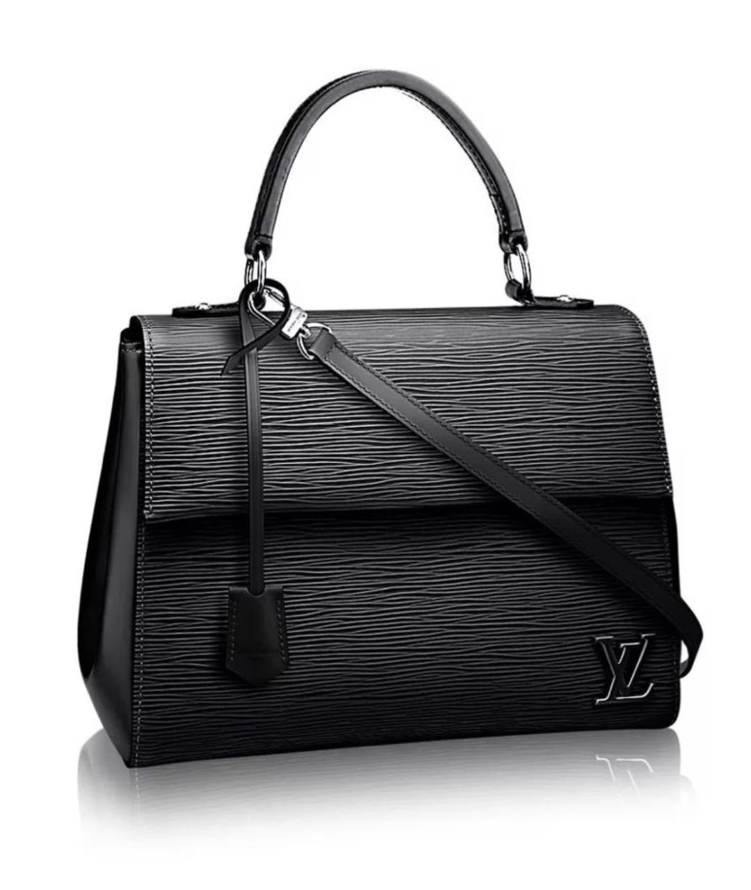 LOUIS VUITTON Черная кожаная сумка через плечо, фото 1