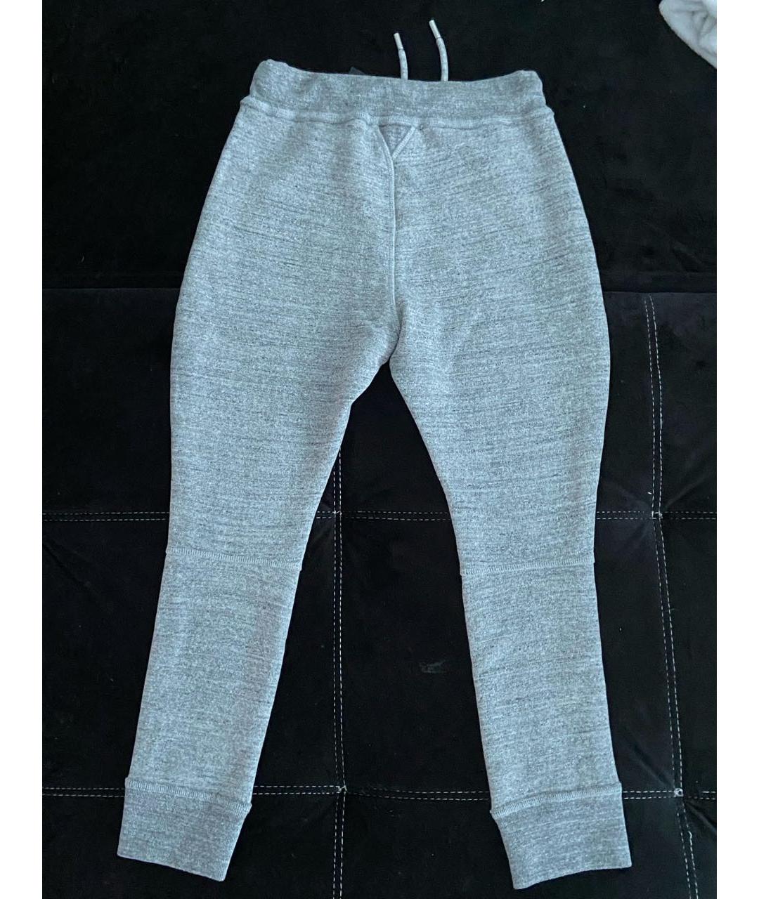 DSQUARED2 Серые хлопковые спортивные брюки и шорты, фото 2