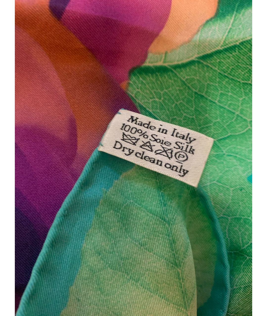 CHRISTIAN DIOR PRE-OWNED Фиолетовый шелковый шарф, фото 4