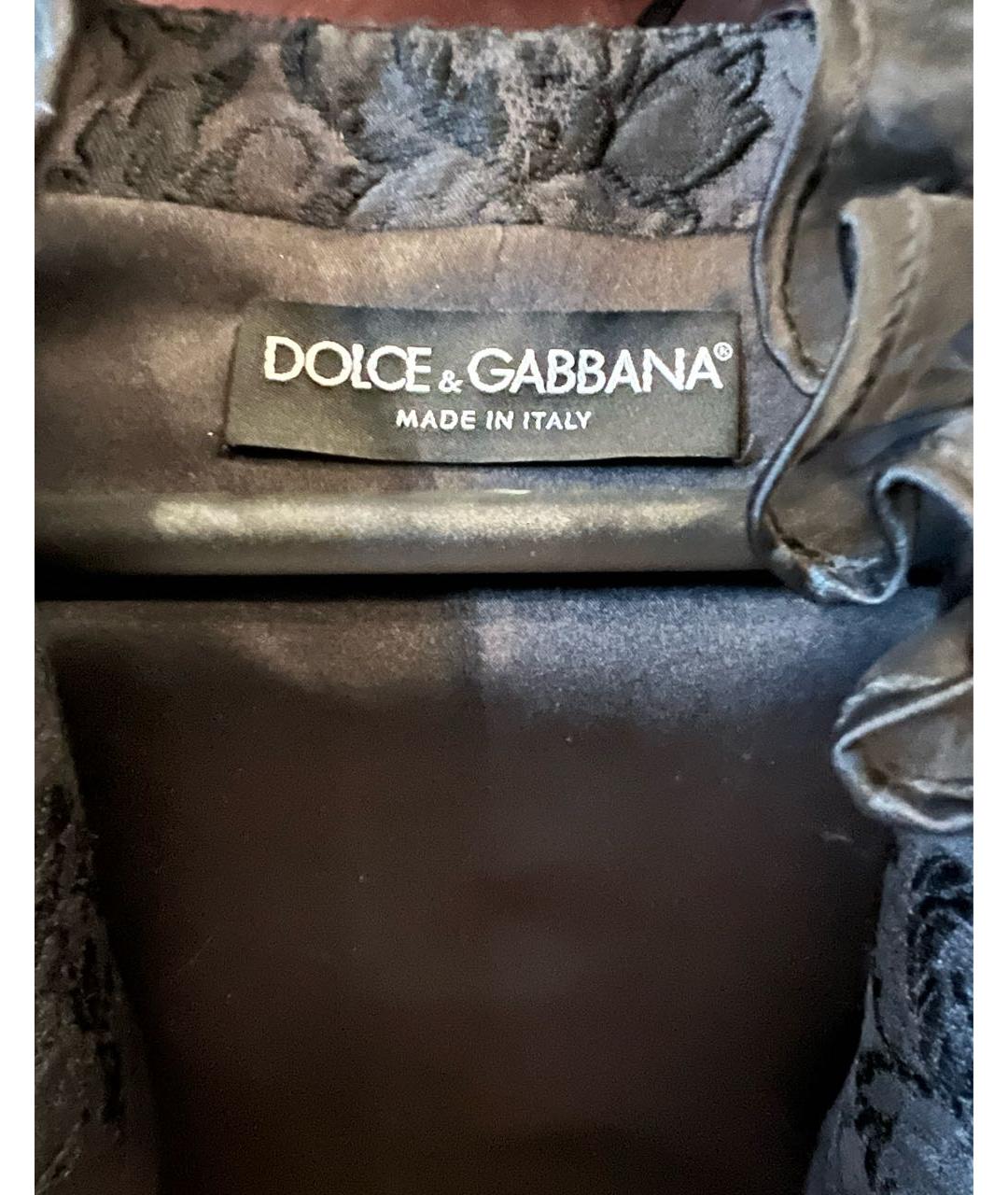DOLCE&GABBANA Черный полиэстеровый жакет/пиджак, фото 3
