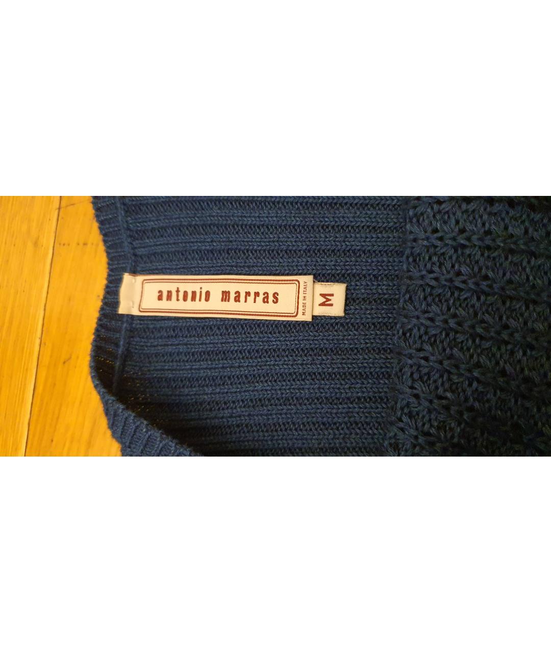 ANTONIO MARRAS Зеленый хлопковый джемпер / свитер, фото 7