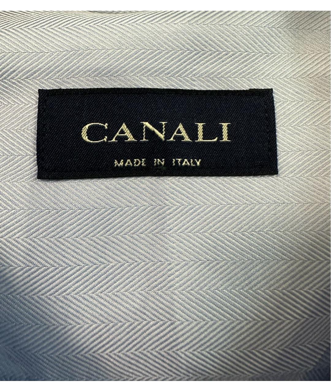 CANALI Голубая классическая рубашка, фото 3