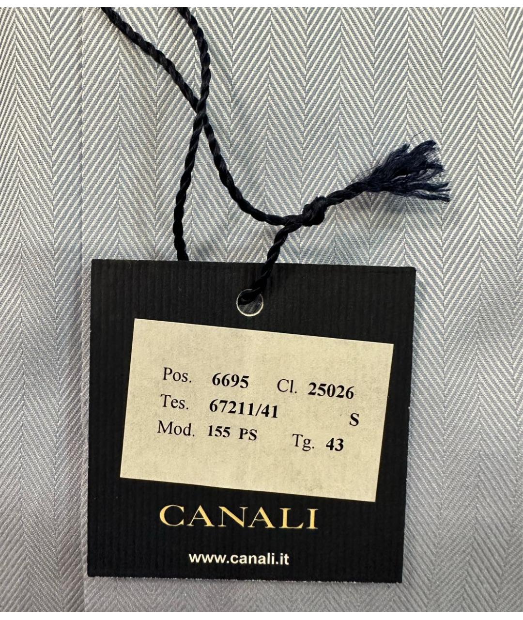 CANALI Голубая классическая рубашка, фото 4