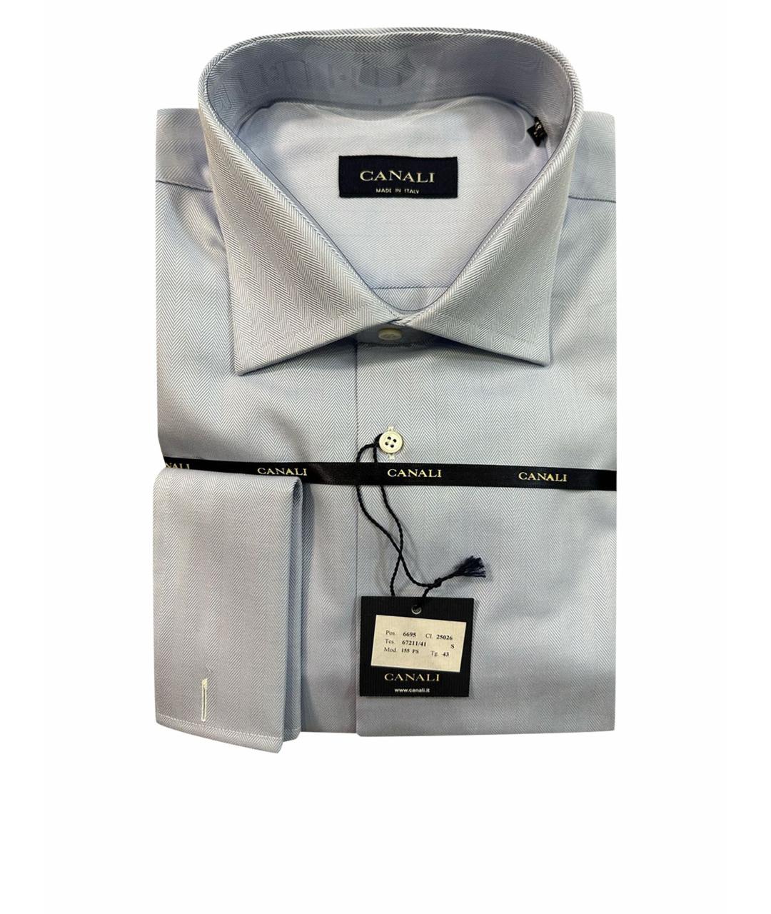 CANALI Голубая классическая рубашка, фото 1