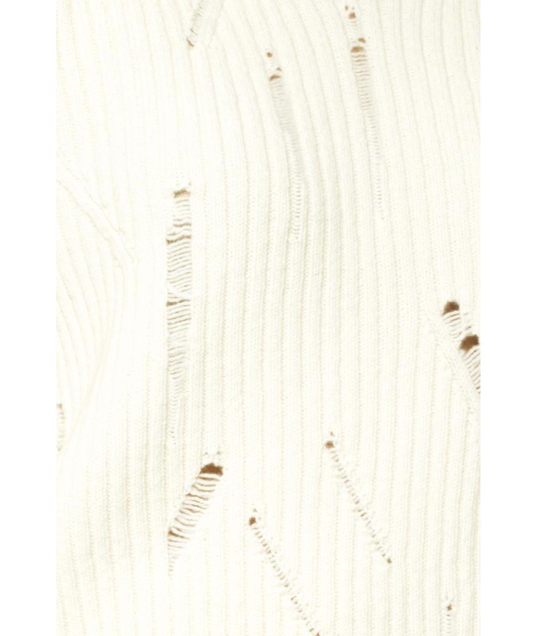 HELMUT LANG Белый шерстяной джемпер / свитер, фото 5