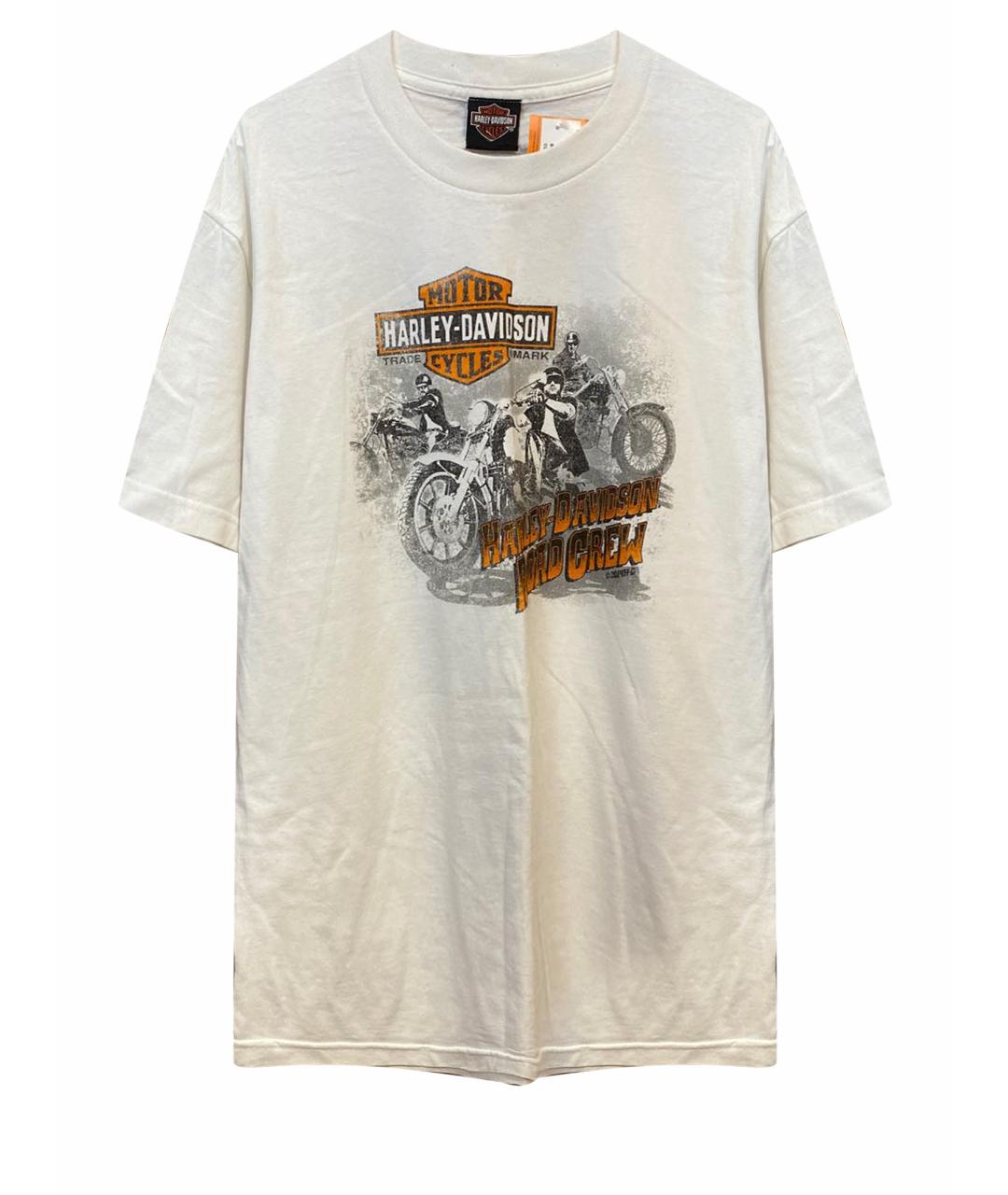 Harley Davidson Белая хлопковая футболка, фото 1