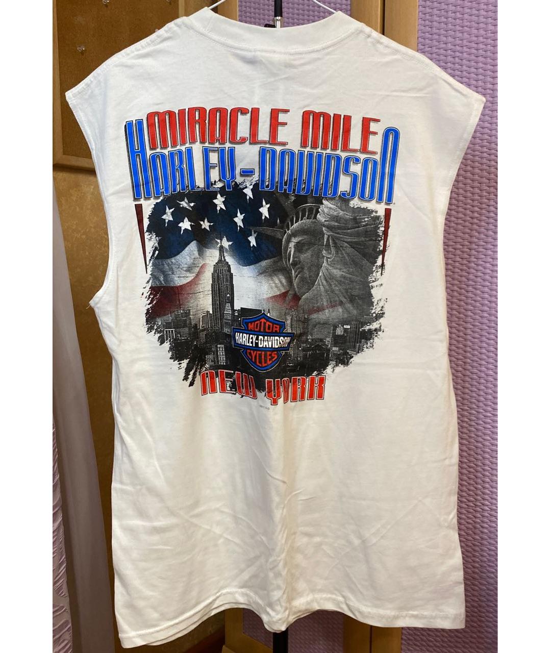 Harley Davidson Белая хлопковая майка, фото 2