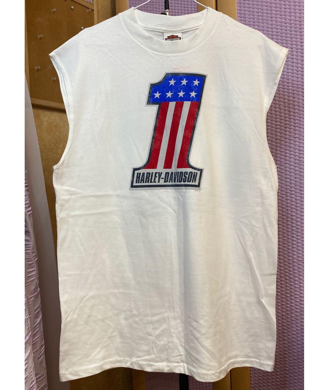 Harley Davidson Белая хлопковая майка, фото 5