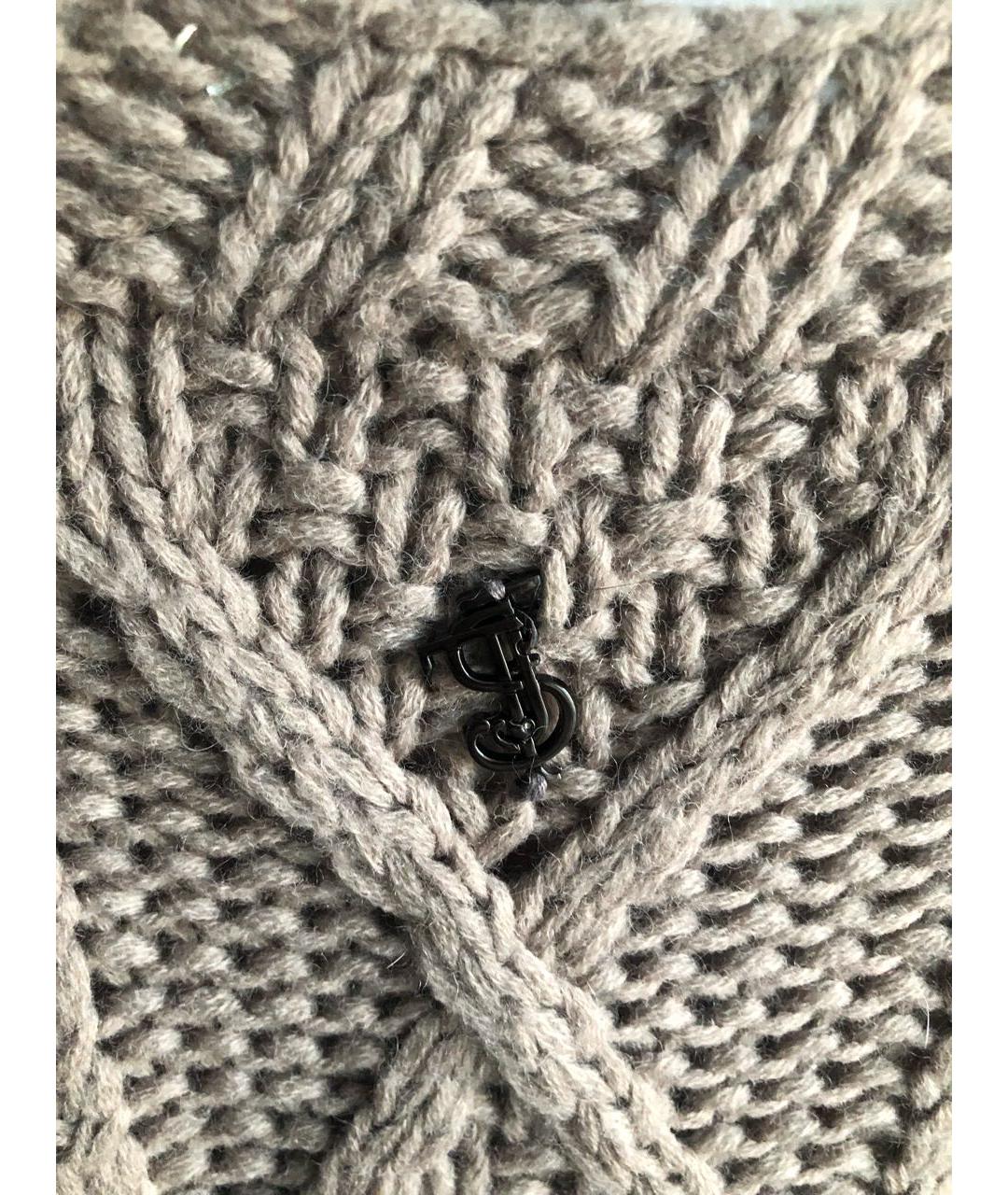 TWIN-SET Бежевый шерстяной джемпер / свитер, фото 7