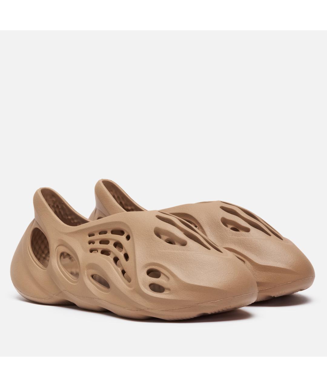 ADIDAS YEEZY Бежевые резиновые кроссовки, фото 2