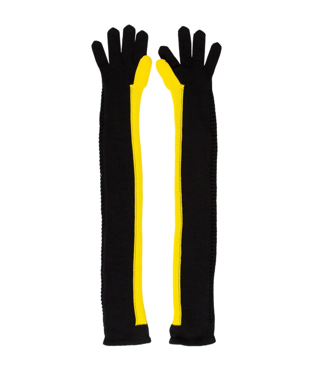 BALENCIAGA Желтые шерстяные перчатки, фото 2