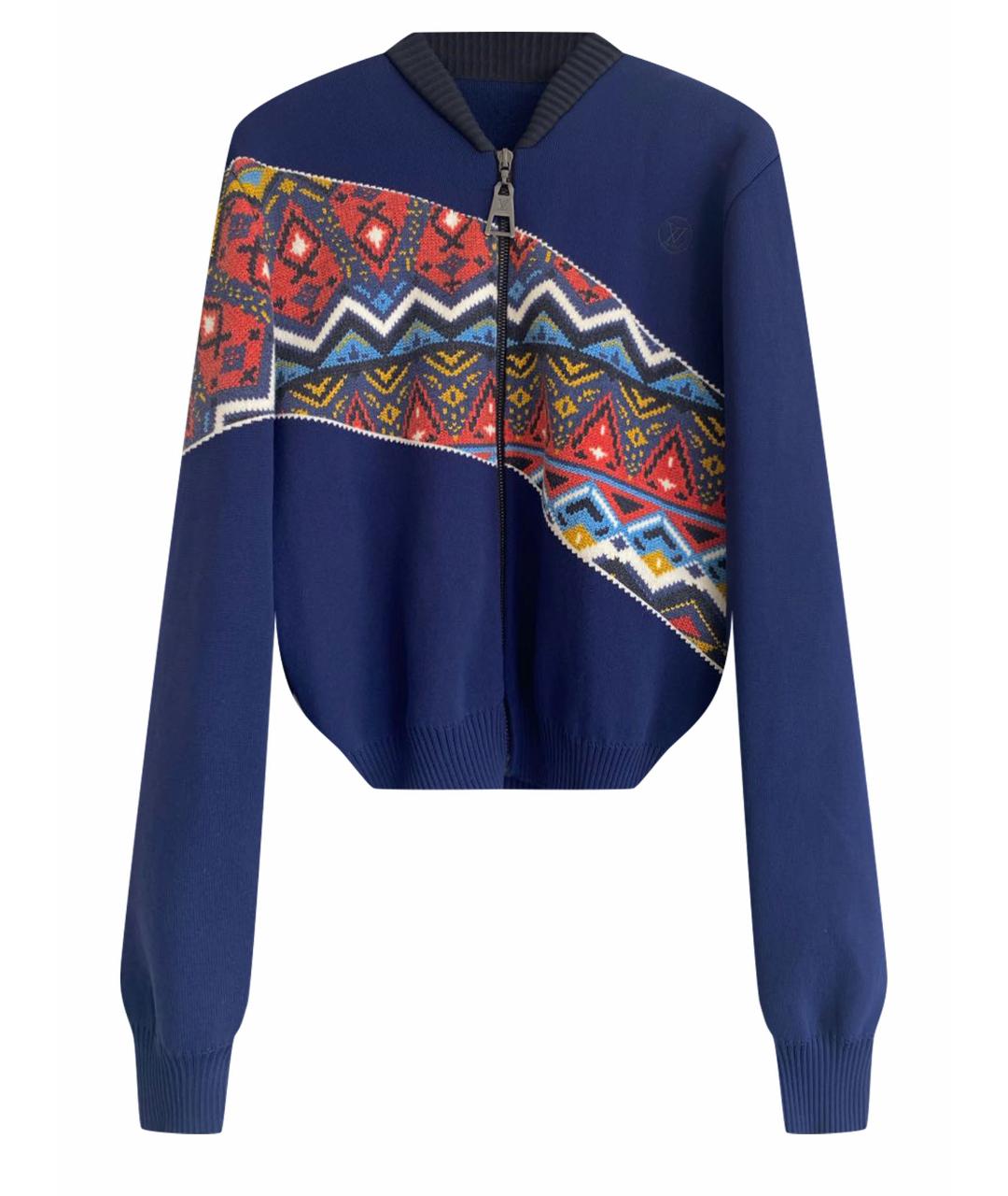 LOUIS VUITTON Синяя шерстяная куртка, фото 1