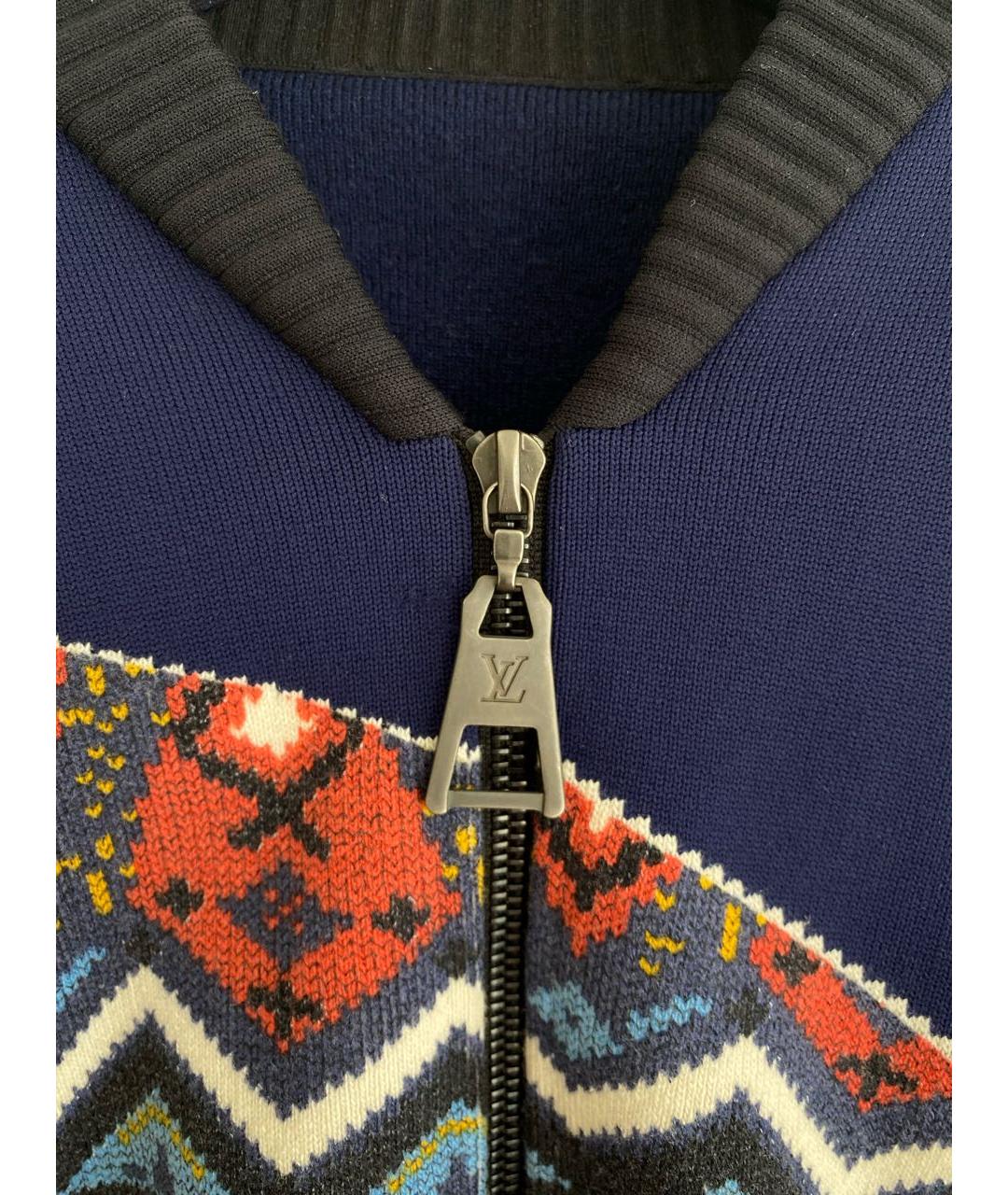 LOUIS VUITTON Синяя шерстяная куртка, фото 3