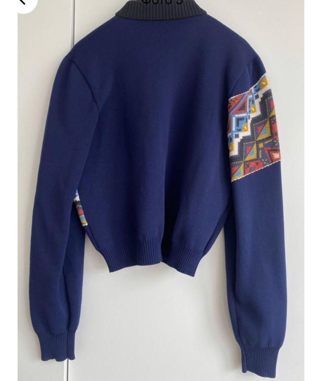 LOUIS VUITTON Синяя шерстяная куртка, фото 5