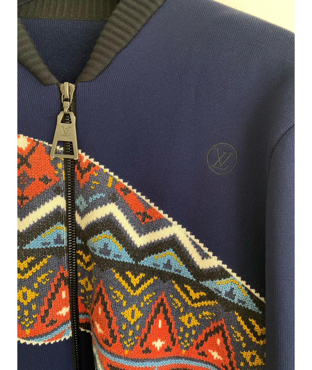 LOUIS VUITTON Синяя шерстяная куртка, фото 2