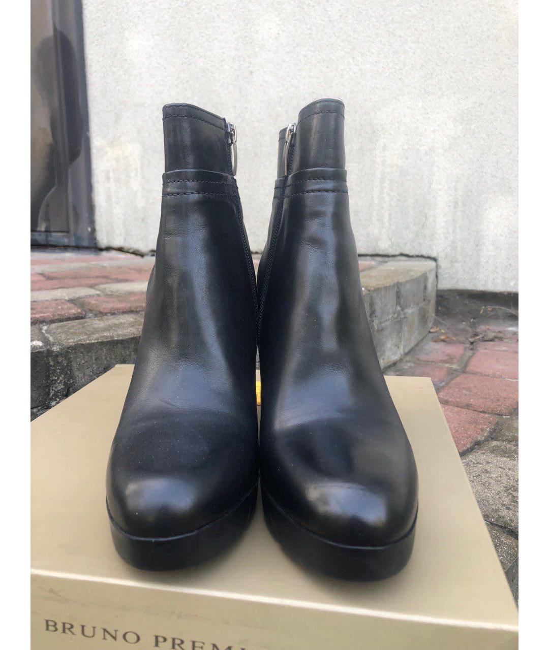 BRUNO PREMI Черные кожаные ботинки, фото 6