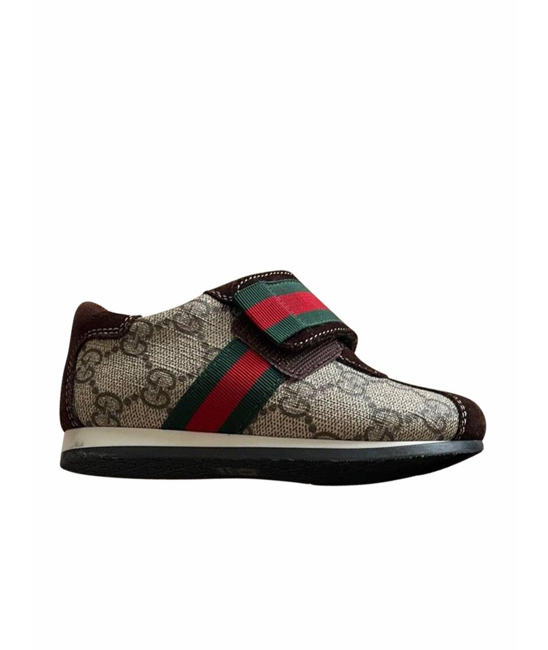 GUCCI KIDS Мульти кожаные кеды, фото 1