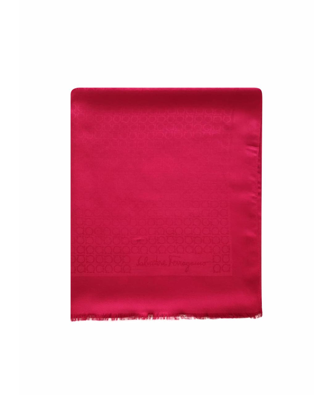 SALVATORE FERRAGAMO Красный шарф, фото 1