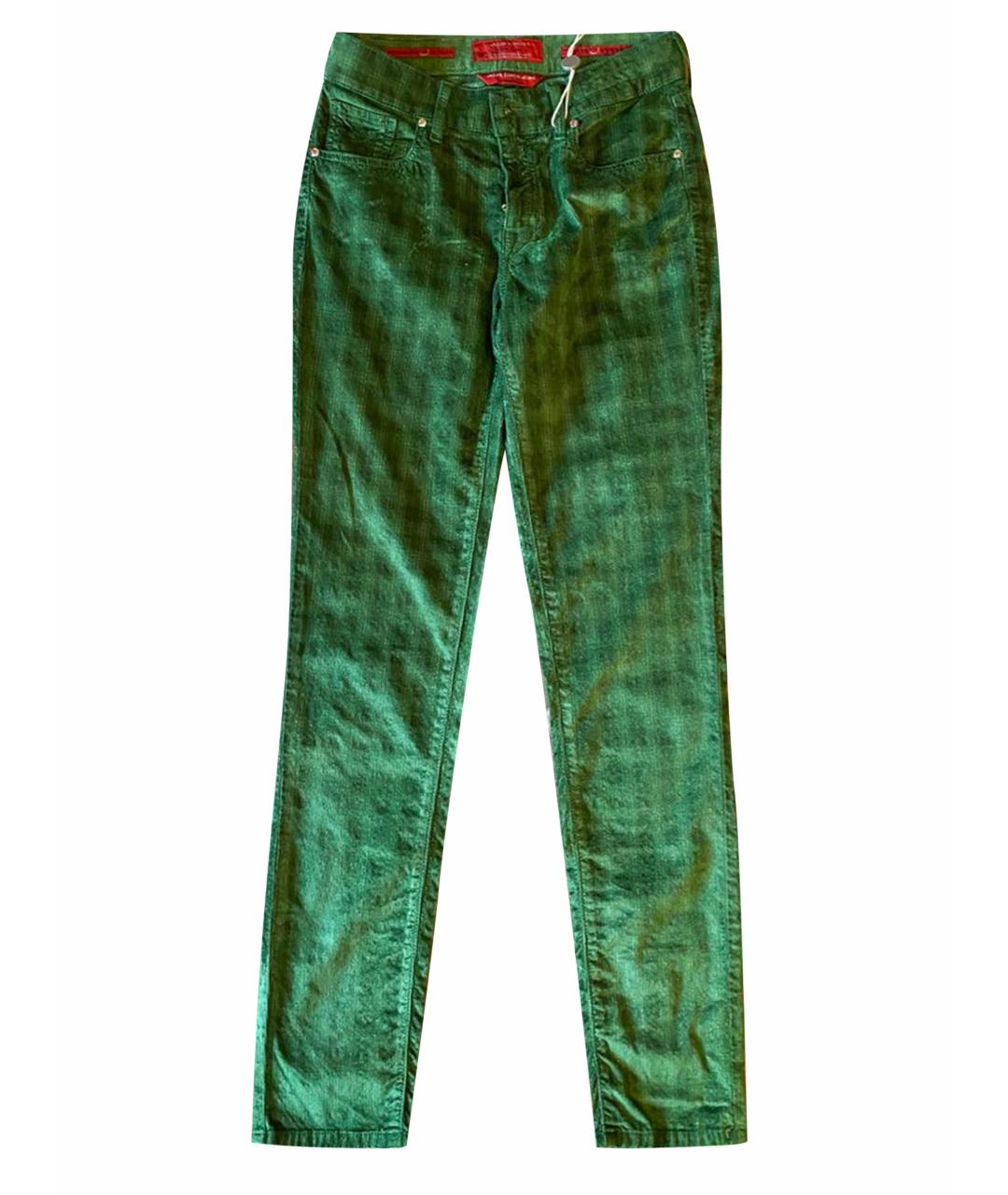 JACOB COHEN Зеленые хлопковые брюки и шорты, фото 1