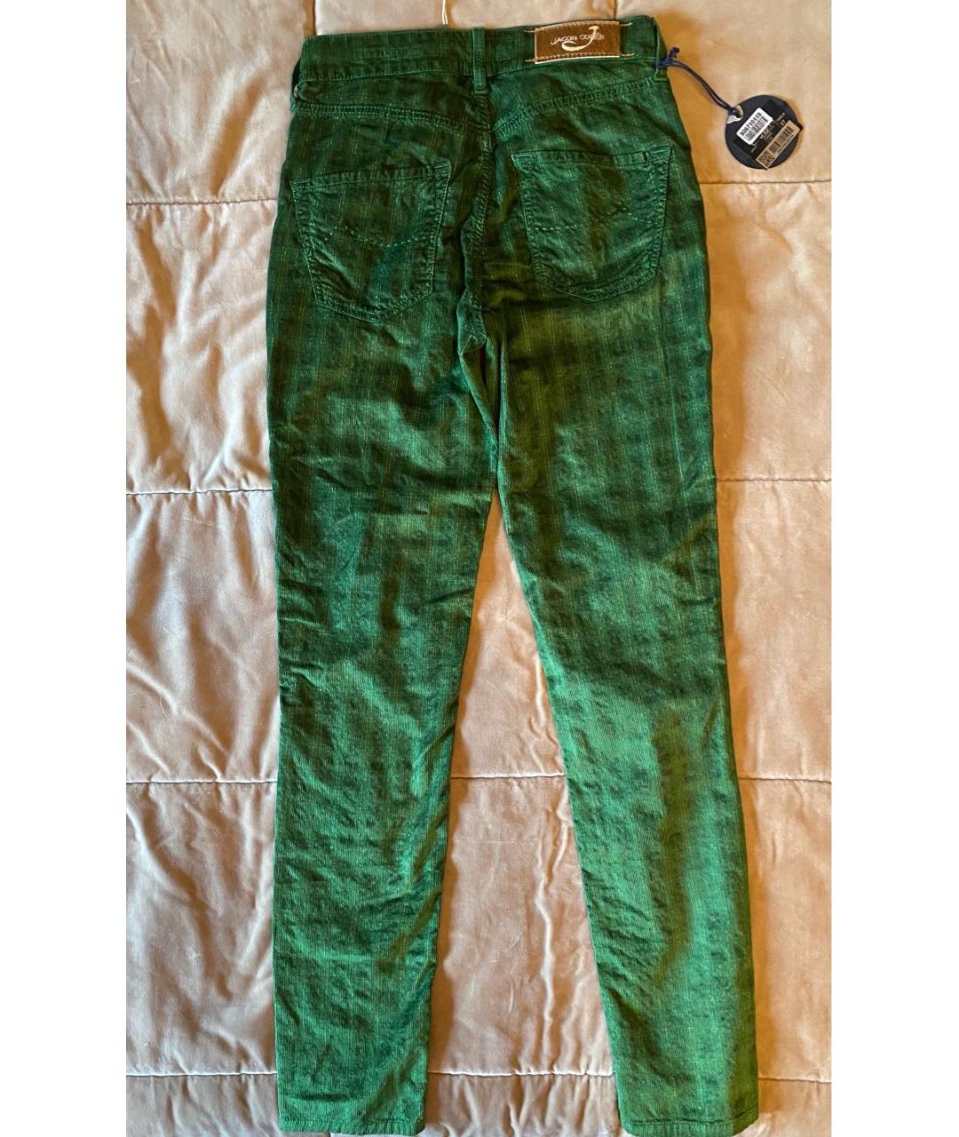 JACOB COHEN Зеленые хлопковые брюки и шорты, фото 2