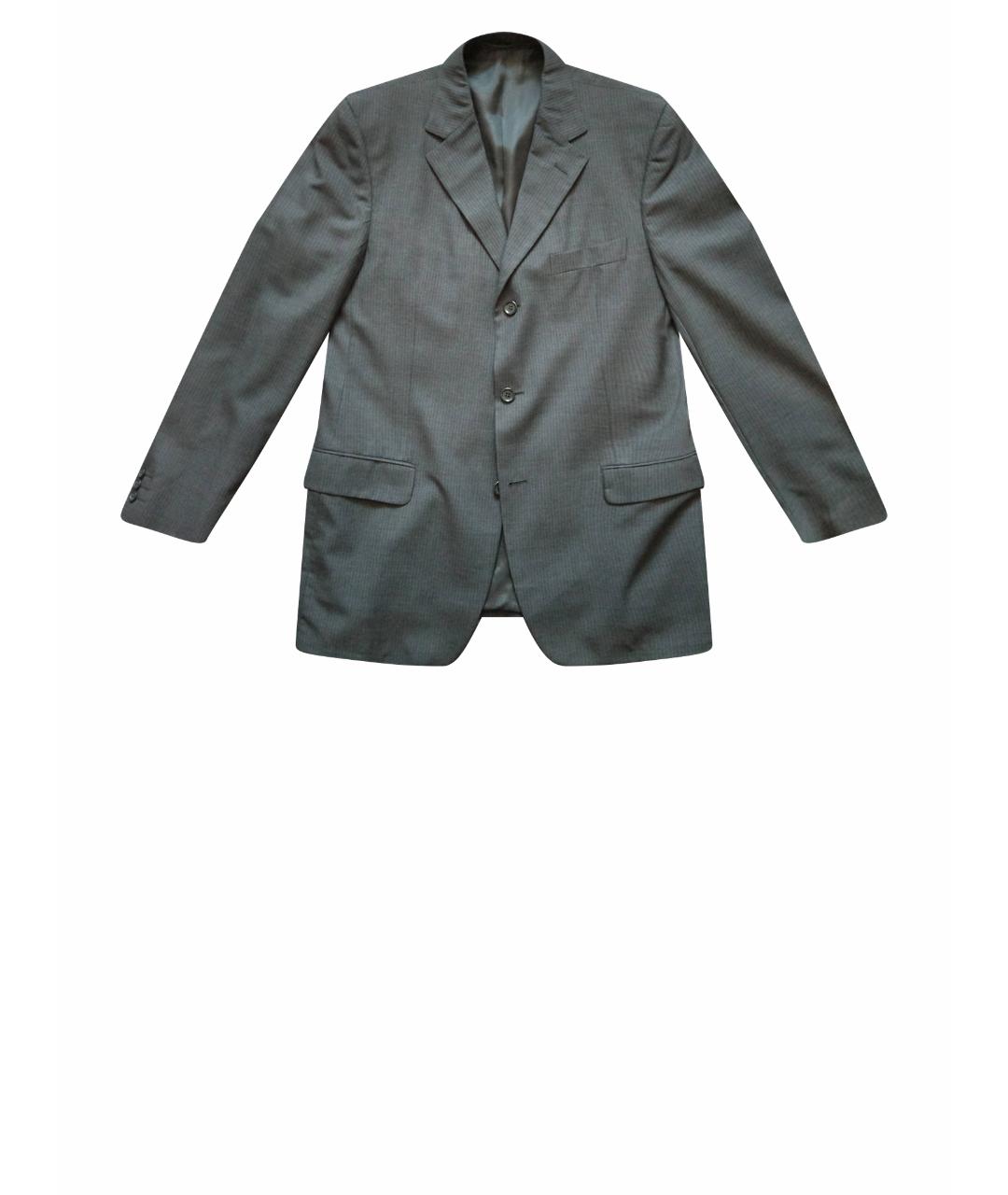 ERMENEGILDO ZEGNA Черный шерстяной пиджак, фото 1