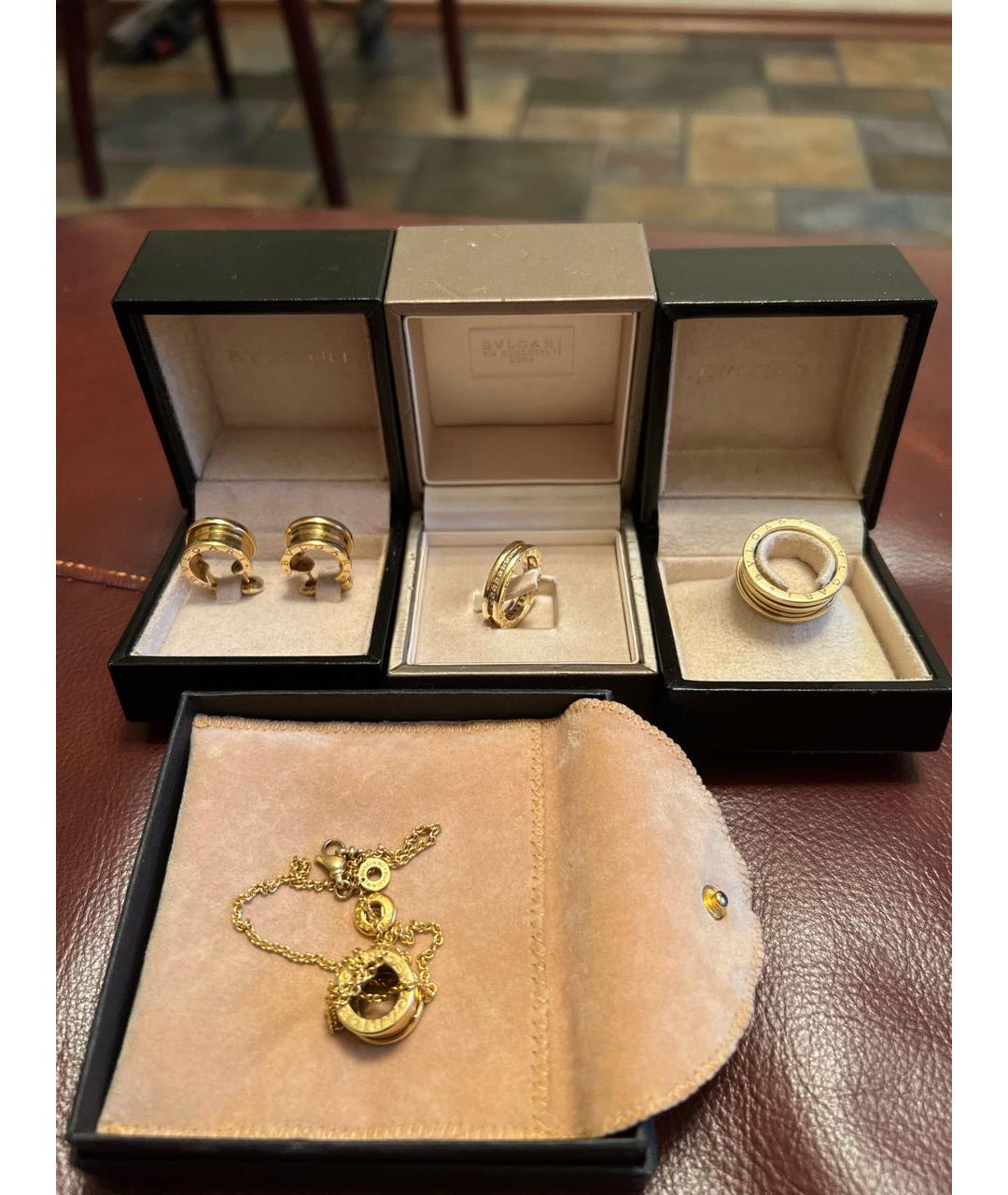 BVLGARI Желтый комплект из желтого золота, фото 4