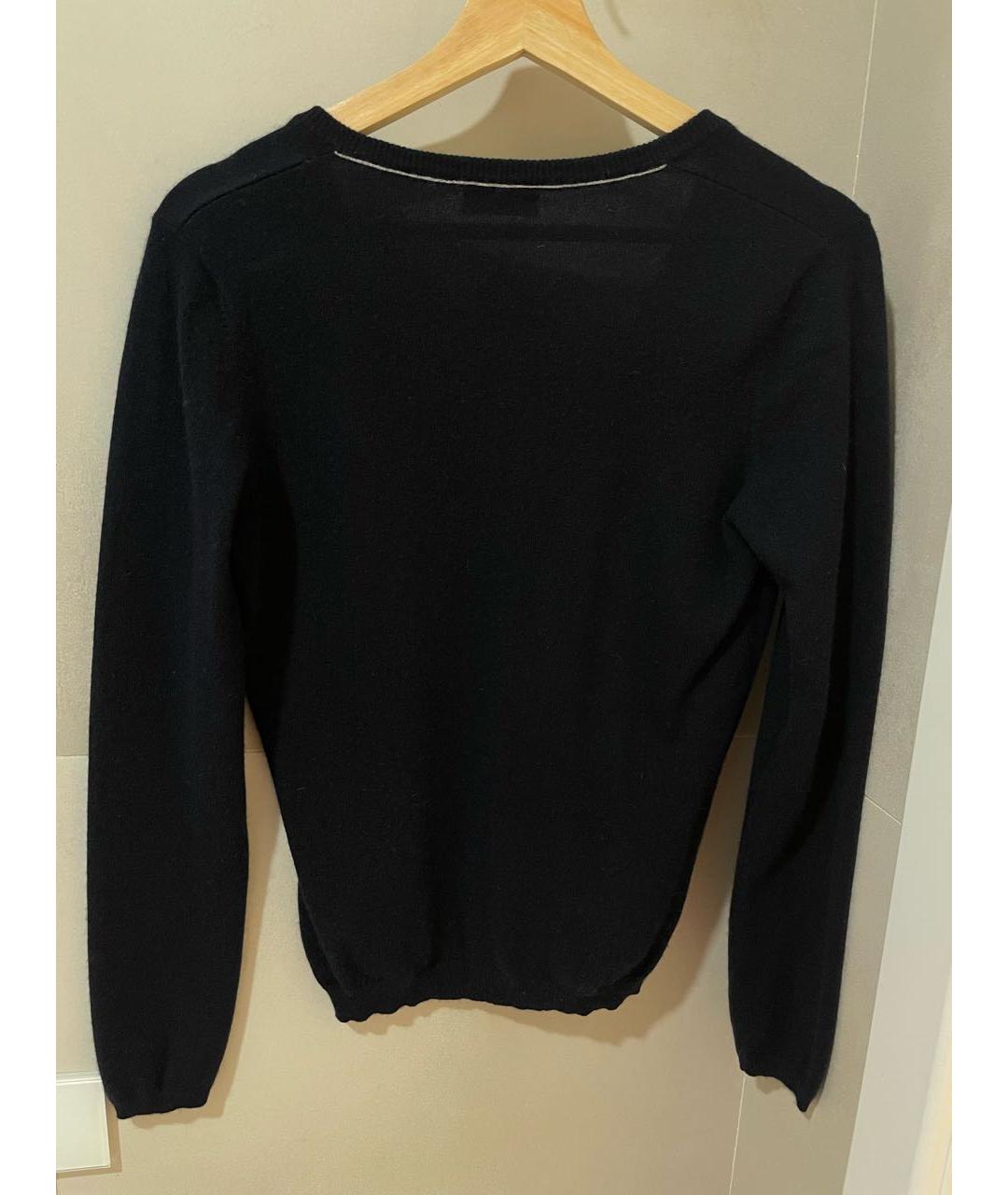 BRUNELLO CUCINELLI Темно-синий кашемировый джемпер / свитер, фото 2