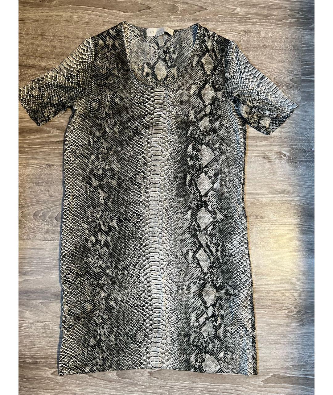 STELLA MCCARTNEY Антрацитовое шелковое коктейльное платье, фото 6