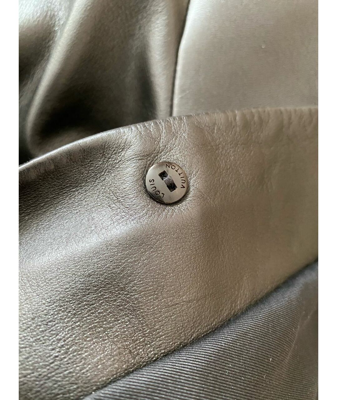 LOUIS VUITTON PRE-OWNED Черный кожаный жакет/пиджак, фото 8