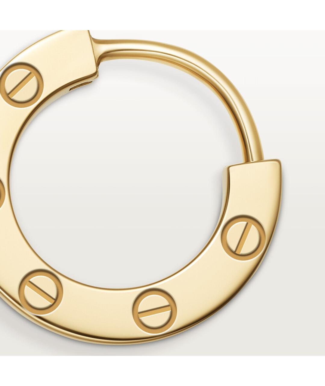 CARTIER Золотые серьги из желтого золота, фото 2