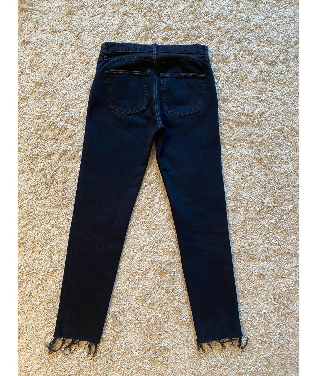 FORTE COUTURE Черные хлопковые джинсы слим, фото 2