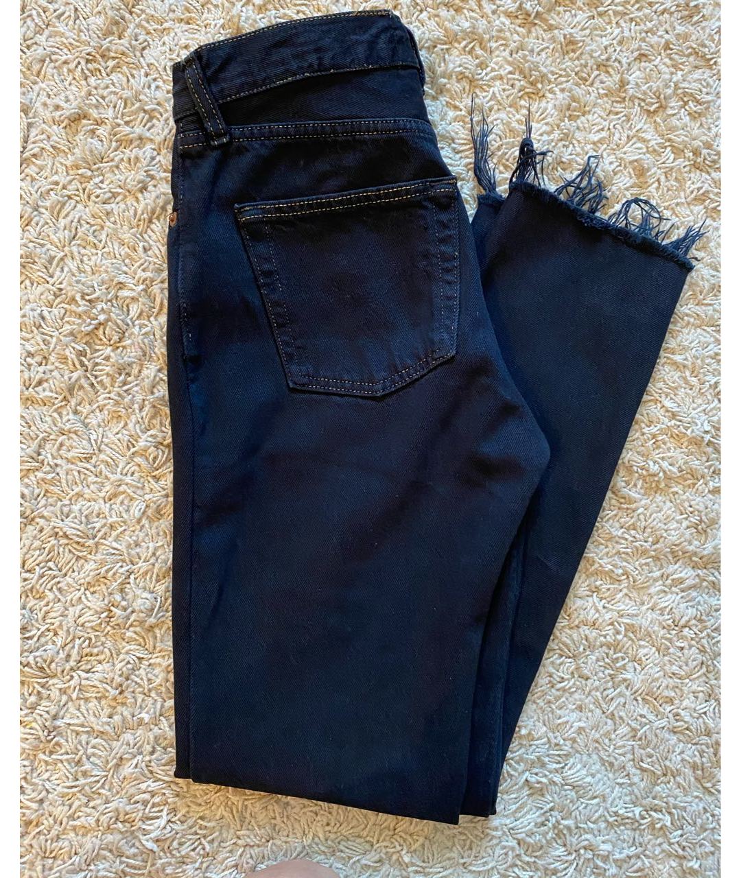 FORTE COUTURE Черные хлопковые джинсы слим, фото 4
