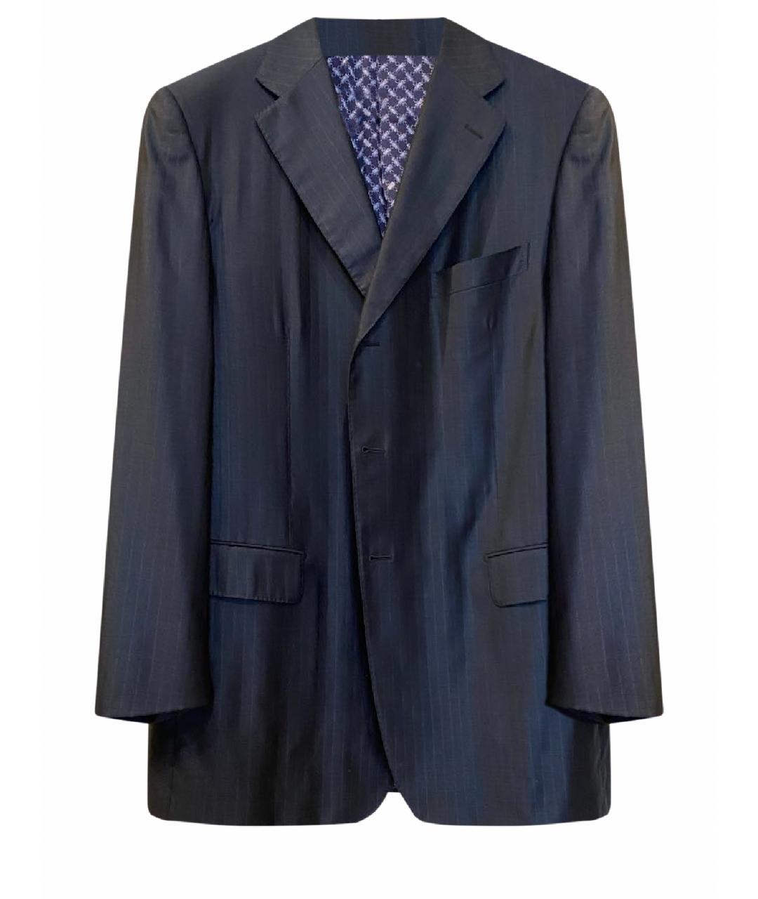 ZILLI Синий шерстяной пиджак, фото 1